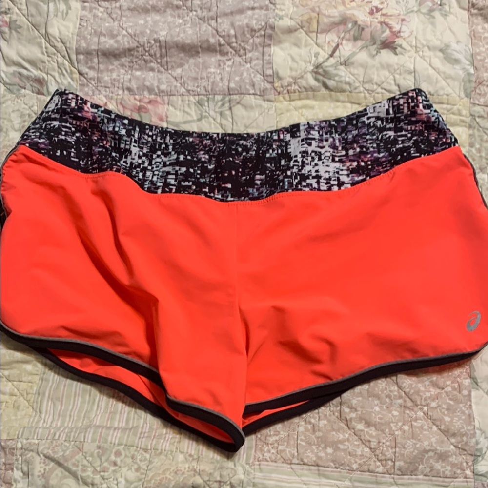ASICS Women's Orange Athletic Shorts
